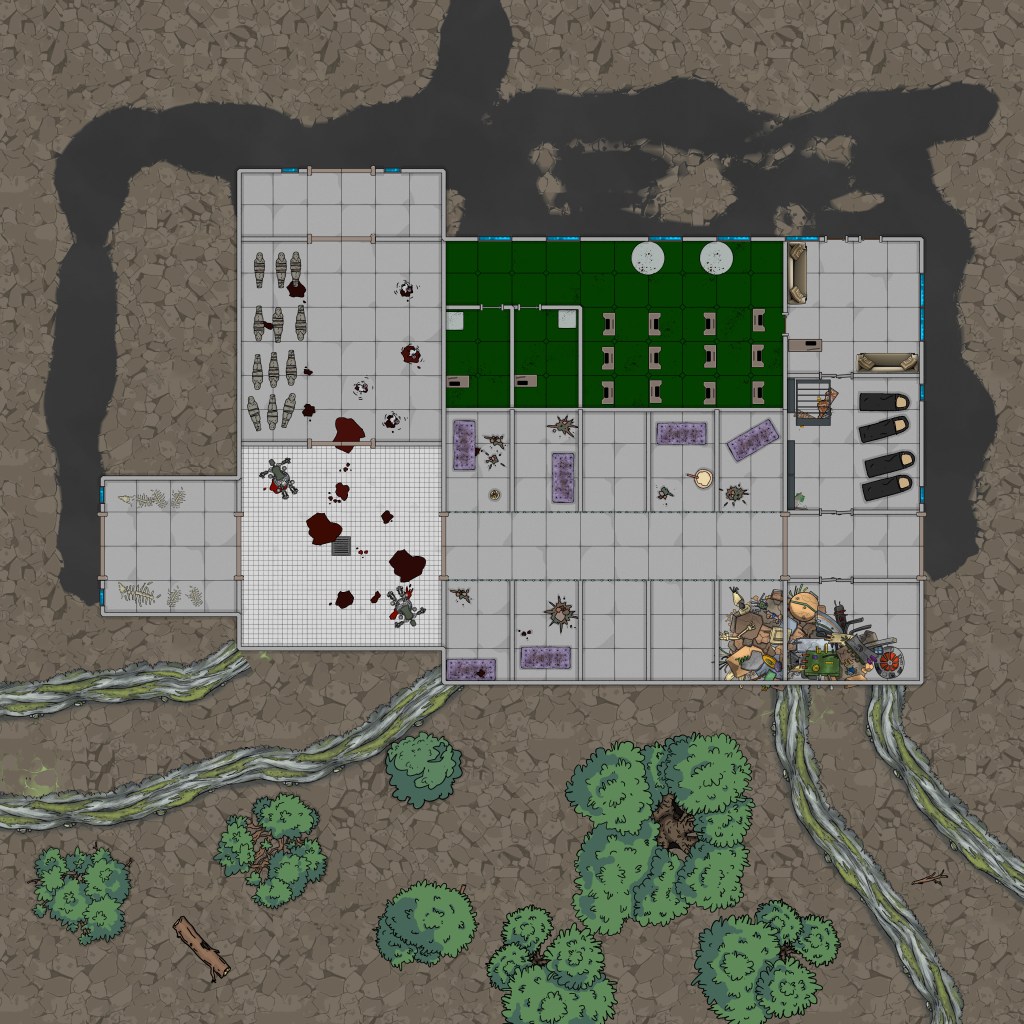 Rzeźnia Astrubanu - mapka zrobiona na szybko w Dungenondraftcie.